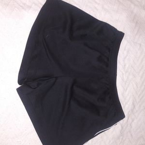 Black jersey shorts